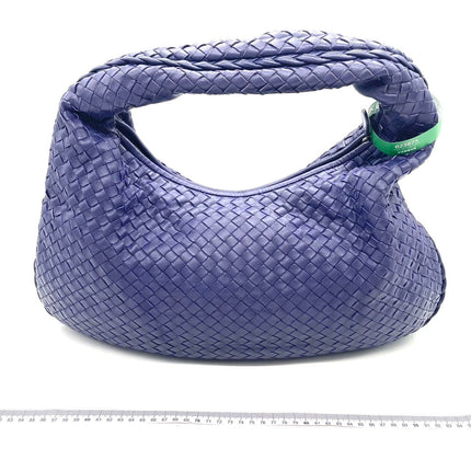 Bottega Veneta Hobo Bag Lambskin leather Navy Medium 47cm