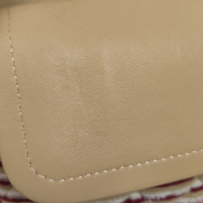 Chanel Classic Flap Red White Striped Medium Jersey Coco Sailor