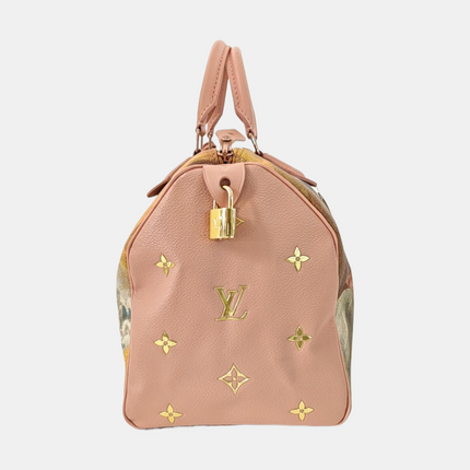 Louis Vuitton x Jeff Koons Speedy 30 Fragonard Girl with the Dog Top Handle Bag