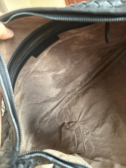 Bottega Veneta Intrecciato Hobo Bag Medium Black Lambskin leather 45cm