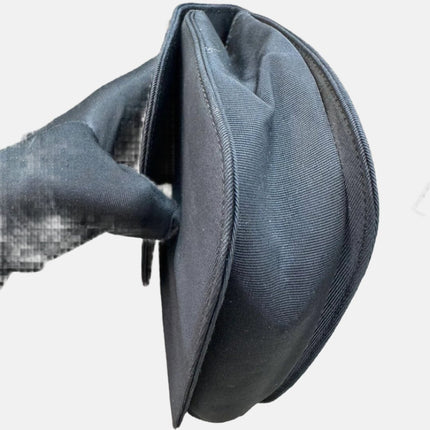 Gucci Bamboo 1947 Night Super Mini Black Nylon Evening Bag with Original Chain