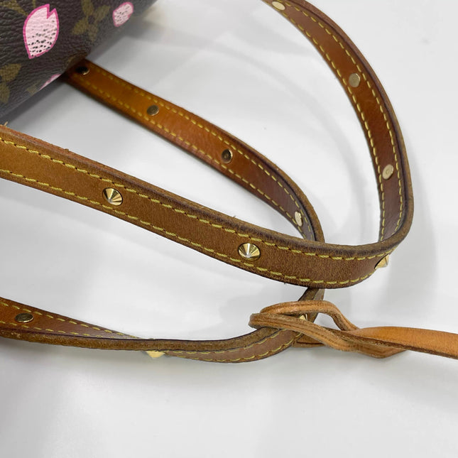Louis Vuitton x Takashi Murakami Papillon 28 Cherry Blossom Monogram Handbag