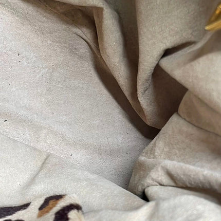 Prada Cheetah Print Large Brown Pony-style Calfskin Tote with Strap