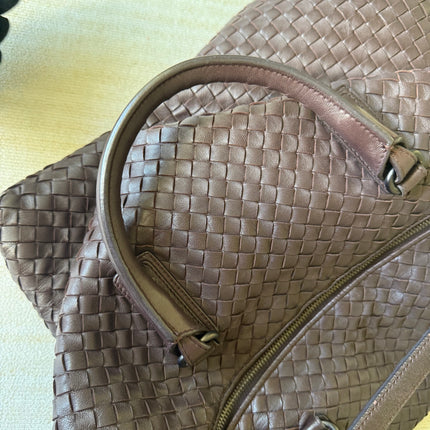 Bottega Veneta Maxi Convertible Tote Dark Chocolate Brown Leather