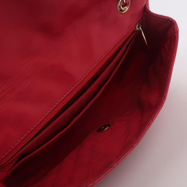 Chanel Seasonal Flap Medium Pink Lambskin Leather Valentine's Heart Charms