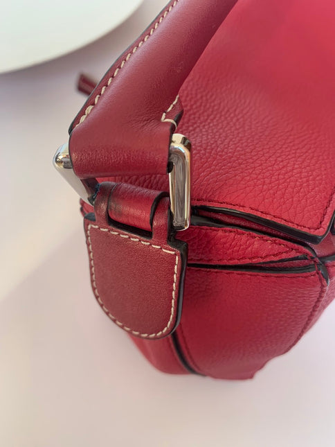 Loewe Puzzle bag small raspberry pink leather