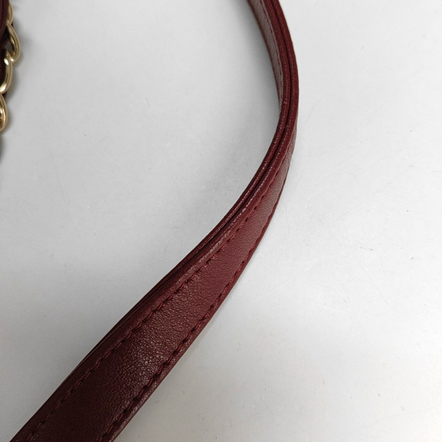 Sold Chanel Trendy CC Flap Crossbody Bag Medium Lambskin Leather Burgundy, 2019