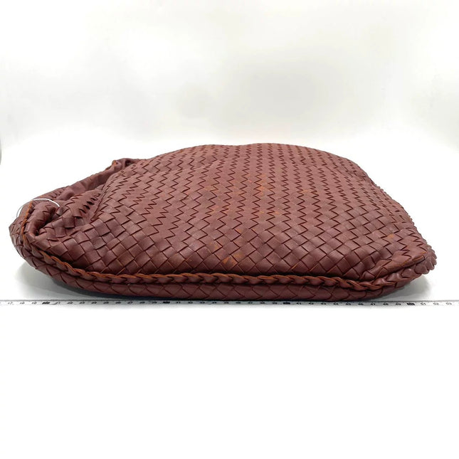 Bottega Veneta Veneta Hobo Maxi Brick Red Intrecciato Leather Bag 50cm