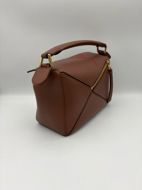 Loewe x Howl's Moving Castle Studio Ghibli Puzzle Calcifer Small Tan Caramel