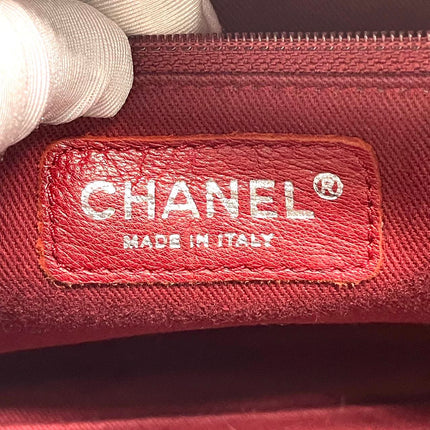 Chanel Cambon Multi-pocket Ligne Reporter Bag Medium Navy Calfskin Leather