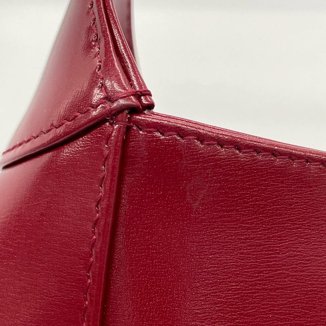 Sold Gucci Jackie 1961 Burgundy Red Leather Bag Small with Adjustable Strap