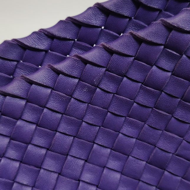 Bottega Veneta Cabat Large Intreccio Leather Tote Bag Purple with Pouch 40cm