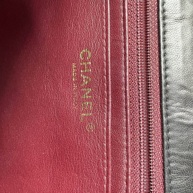 Sold Chanel Timeless/ Classic Flap Jumbo/Large Black with Gold Hardware