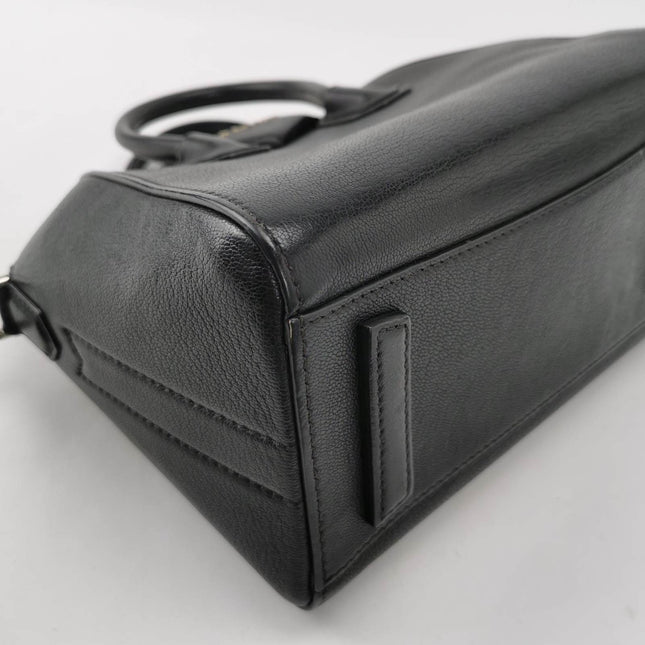 Sold Givenchy Antigona Mini Black Calf Leather Top Handle bag with Strap