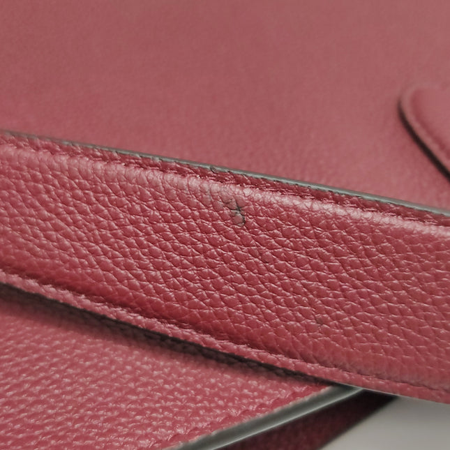 Gucci Jackie 1961 Burgundy Large Pebbled Leather Shoulder Bag with Strap