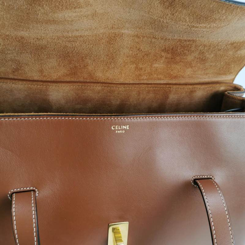 Celine Medoim Soft 16 Bag Caramel Natural Tan Smooth Calfskin Leather