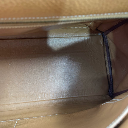 Hermes Kelly 40 Retourne Gold Togo Leather Gold Hardware 1993