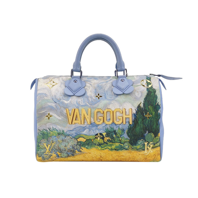 Louis Vuitton x Jeff Koons Speedy 30 Van Gogh Top Handle Bag
