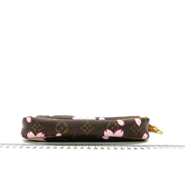 Louis Vuitton x Takashi Murakami Cherry Blossom Pochette Accessoire Brown Monogram