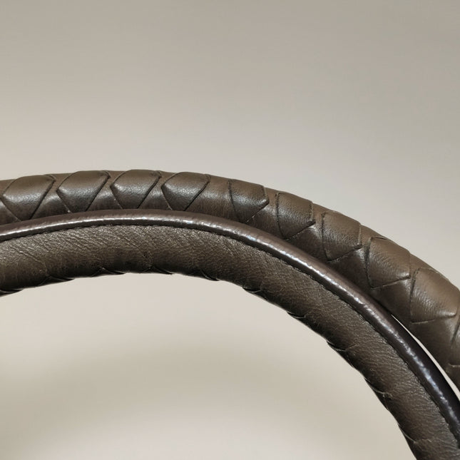 Bottega Veneta Maxi Convertible Tote Dark Chocolate Brown Leather 50cm