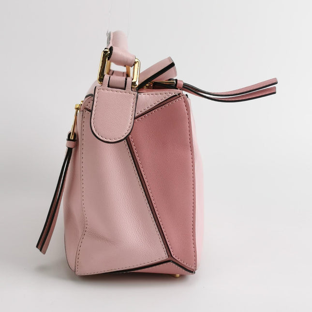 Loewe Puzzle Small Tricolor Pink Crossbody Bag