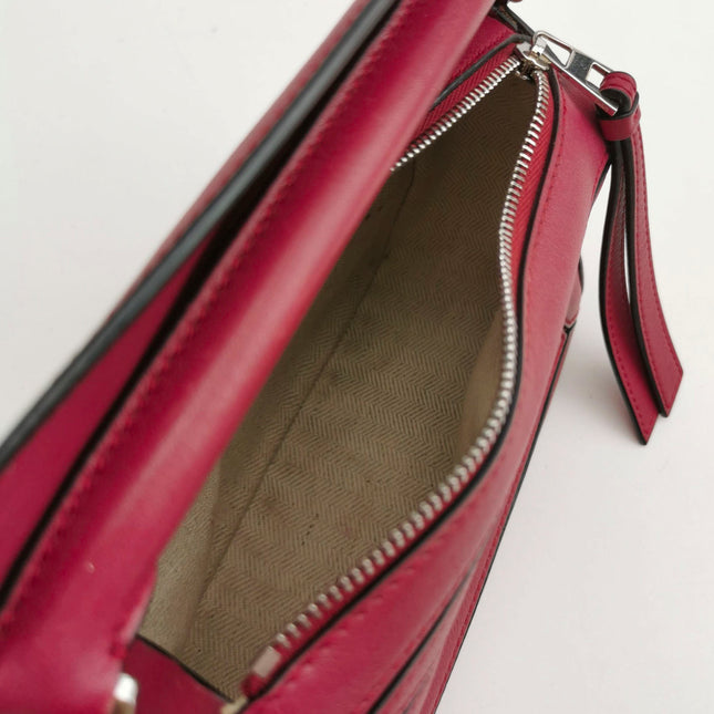 Sold Loewe Puzzle Mini Red Calfskin Leather Crossbody Bag