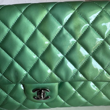 Sold Chanel Envelope Clutch with Chains 2013 Shoulder Bag Apple Green Patent Leather