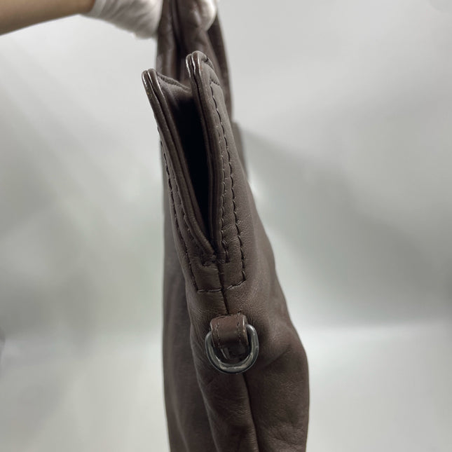 Bottega Veneta Maxi Convertible Tote Dark Chocolate Brown Smooth Leather 55cm