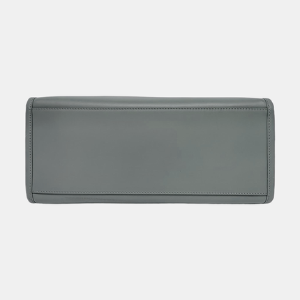 Fendi Sunshine Tote Medium Greyish Blue Top Handle Bag with Strap