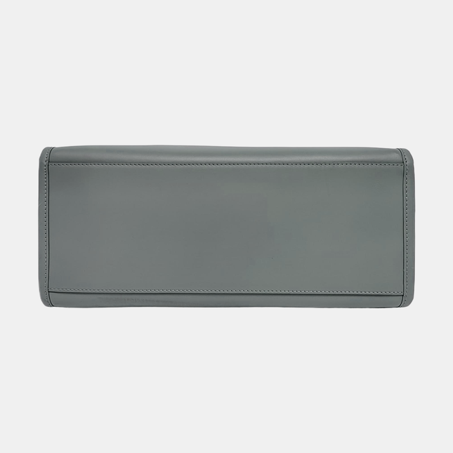 Fendi Sunshine Tote Medium Greyish Blue Top Handle Bag with Strap