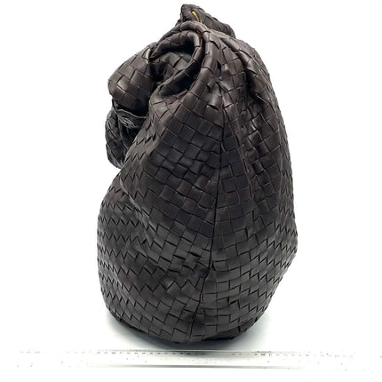 Bottega Veneta Jodie Maxi Lambskin Leather Chocolate Brown 70cm