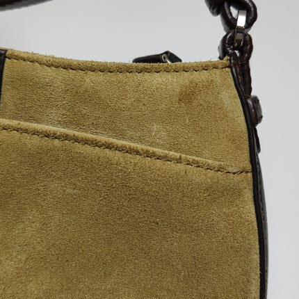 Loewe Brown Suede Shoulder Bag Vintage