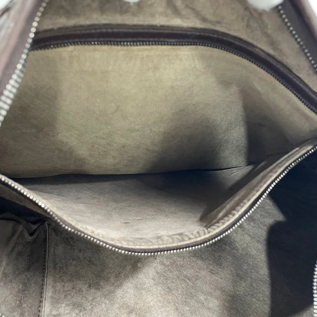 Bottega Veneta Veneta Hobo Maxi Dark Brown Lambskin Leather 52cm