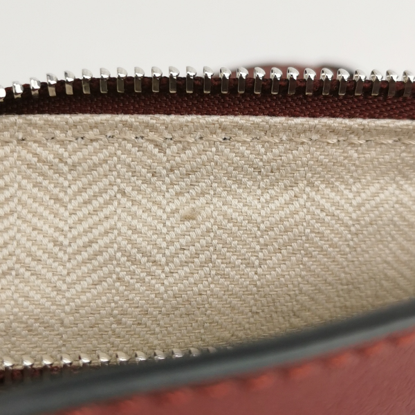 Sold Loewe Puzzle Mini Burgundy Calfskin Leather Crossbody Bag