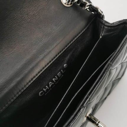 Sold Chanel Classic Flap Rectangular Super Mini Black Patent Leather Silver Hardware