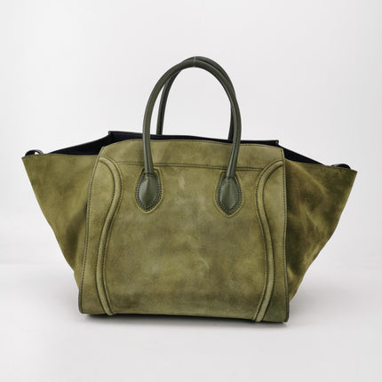 Celine Green Phantom Mini Green Suede Leather 30cm