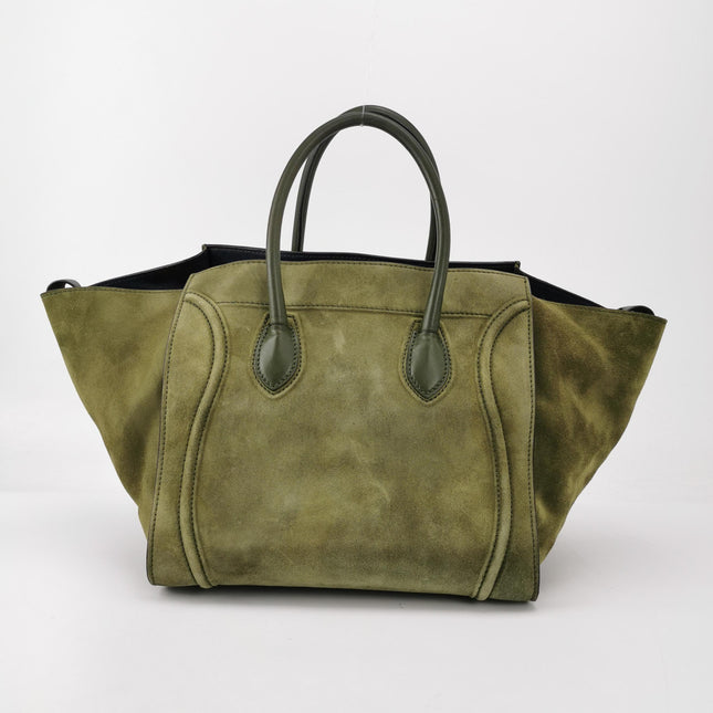 Celine Green Phantom Mini Green Suede Leather 30cm