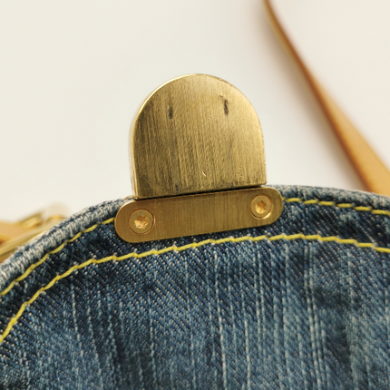 Sold Louis Vuitton Monogram Denim Camera Crossbody Bag Blue