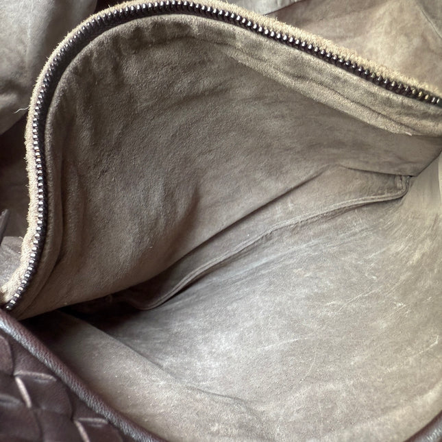 Bottega Veneta Cesta Shopper Tote Intrecciato Dark Brown Leather Large 50cm