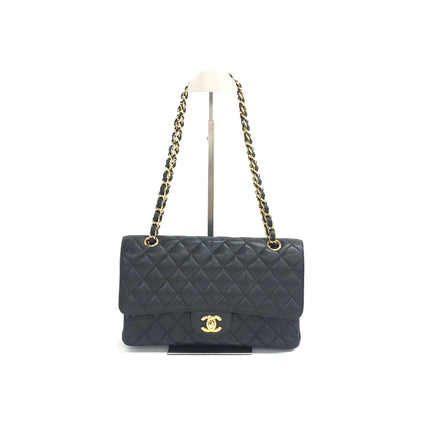 Chanel Classic Flap Medium 2014 Black Caviar Leather Gold Hardware-Luxbags