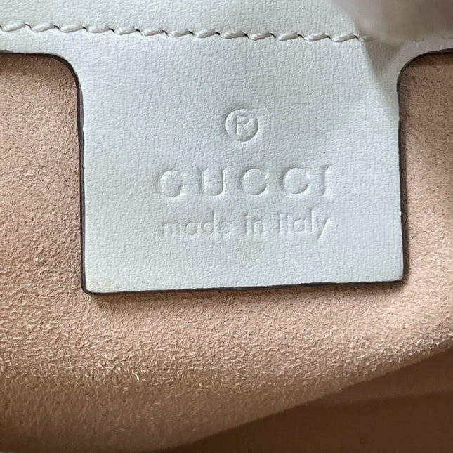 Sold Gucci Jackie 1961 White Leather Bag Small Missing Strap