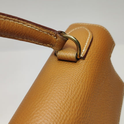 Hermes Kelly 28 Sellier Brown Gold Epsom Leather Gold Hardware 1985