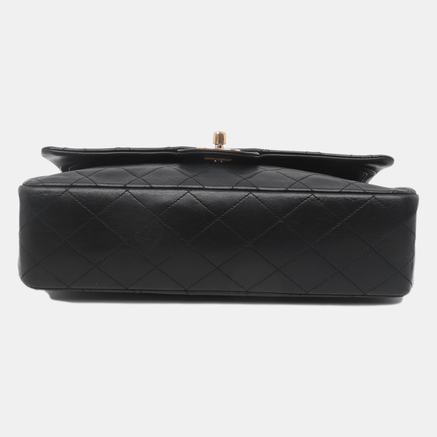 Chanel Classic Flap Vintage Black Lambskin Leather with 24k Gold Hardware, 1989-1991