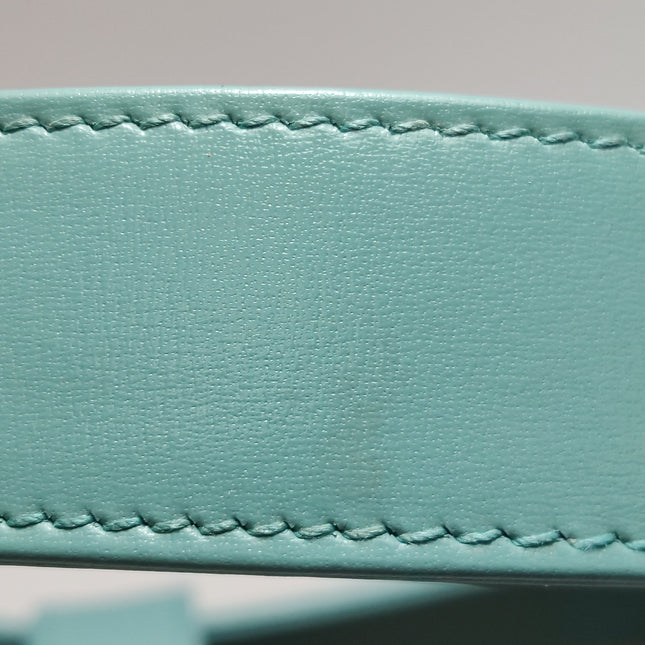 Gucci Jackie 1961 Small Blue Leather Bag with Adjustable Strap