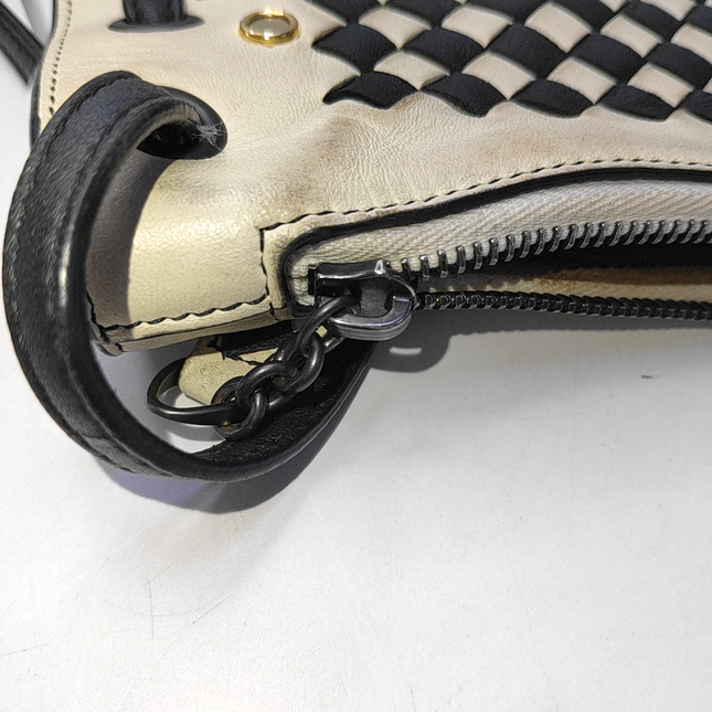 Bottega Veneta Intrecciato Check Palio Crossbody Bag 2018