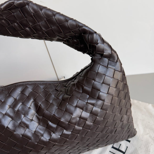 Bottega Veneta Hop Hobo Small Medium Leather Chocolate Brown
