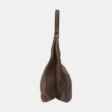 Hermes Gao Étoupe Dark Grey Clemence Leather Hobo Shoulder Bag 2008