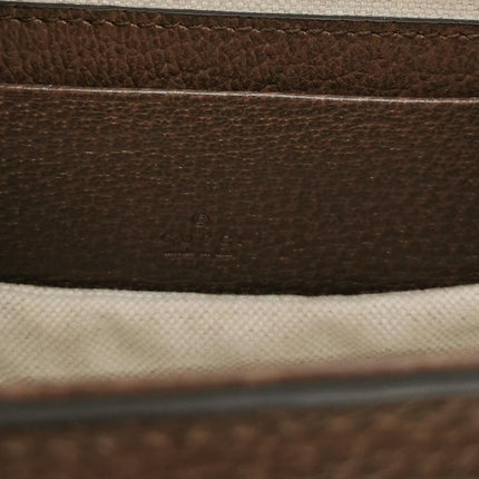 Gucci Bamboo 1947 Mini Brown Leather and Canvas Crossbody Bag