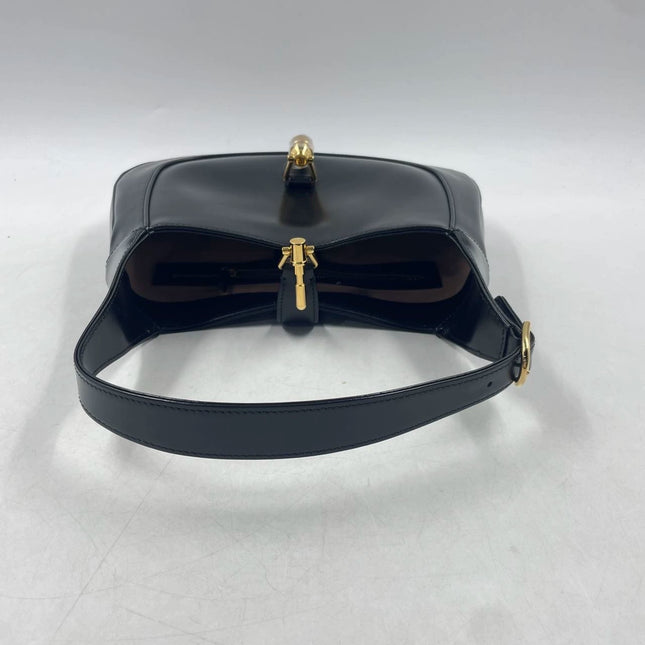 Sold Gucci Jackie 1961 Black Leather Bag with Adjustable Strap Giftable Condition