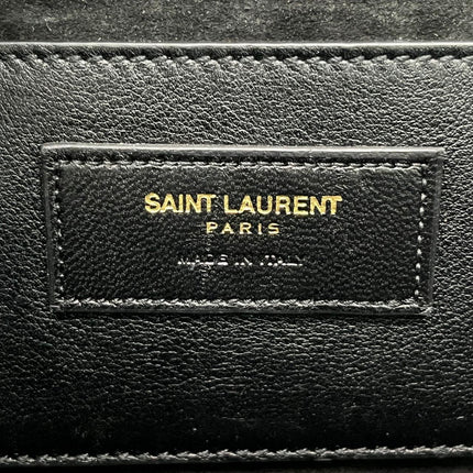 YSL Saint Laurent Kate Small Pony-style Calfskin Leather Leopard Print Tassle Crossbody Bag